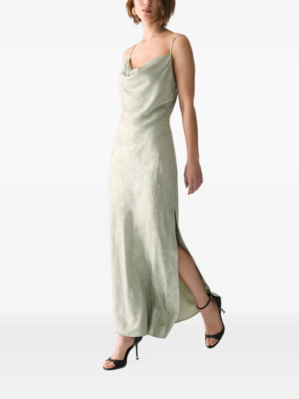 LIU JO Maxi-jurk met jacquard Groen
