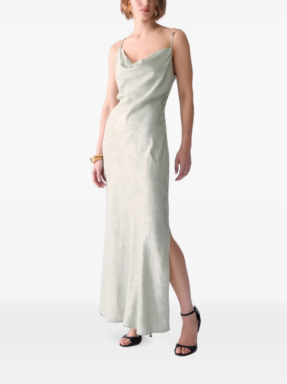 LIU JO Maxi-jurk met jacquard Groen