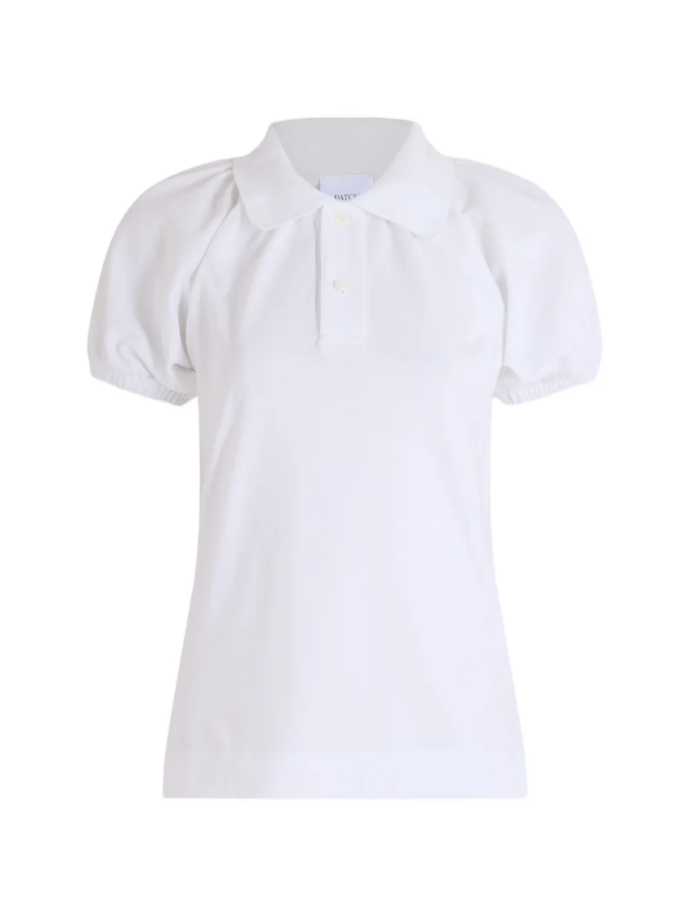 Patou Polo con maniche volumetriche - Bianco