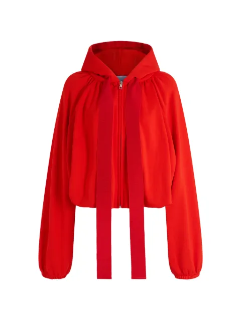 Patou zip-up drawstring hoodie