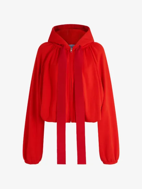 Patou zip-up drawstring hoodie