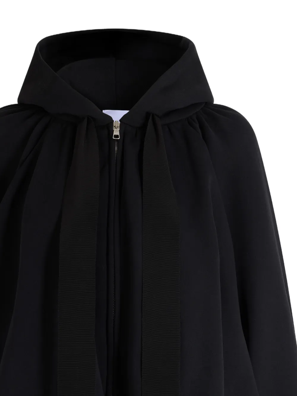 Patou Hoodie met rits Zwart