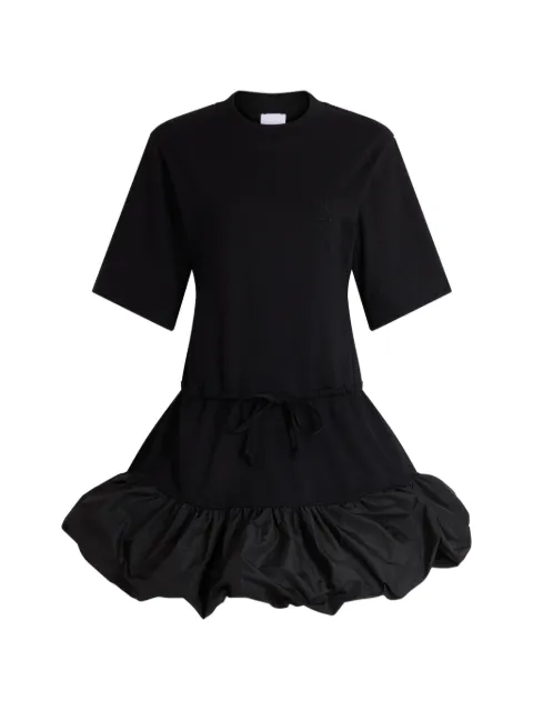 Patou drawstring-waist bubble-hem mini dress