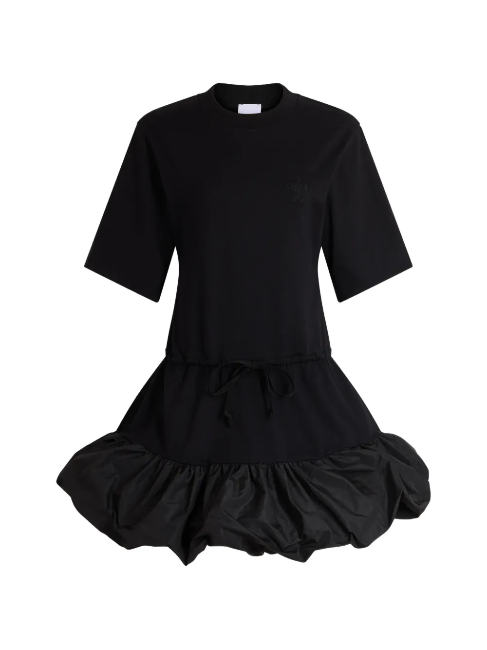Patou Mini-jurk met trekkoordtaille Zwart