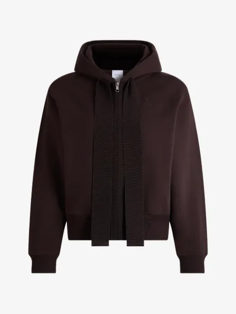 Patou zip-up drawstring hoodie