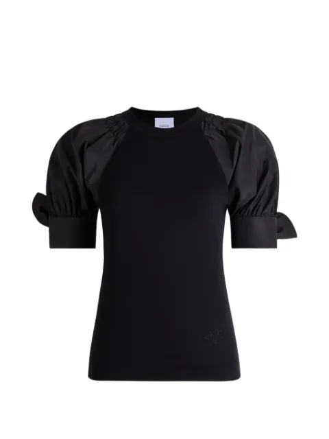 Patou tie-puff-sleeve T-shirt