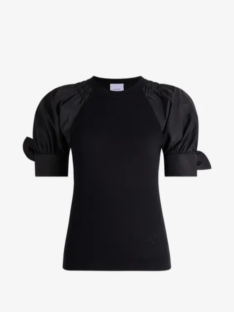 Patou tie-puff-sleeve T-shirt