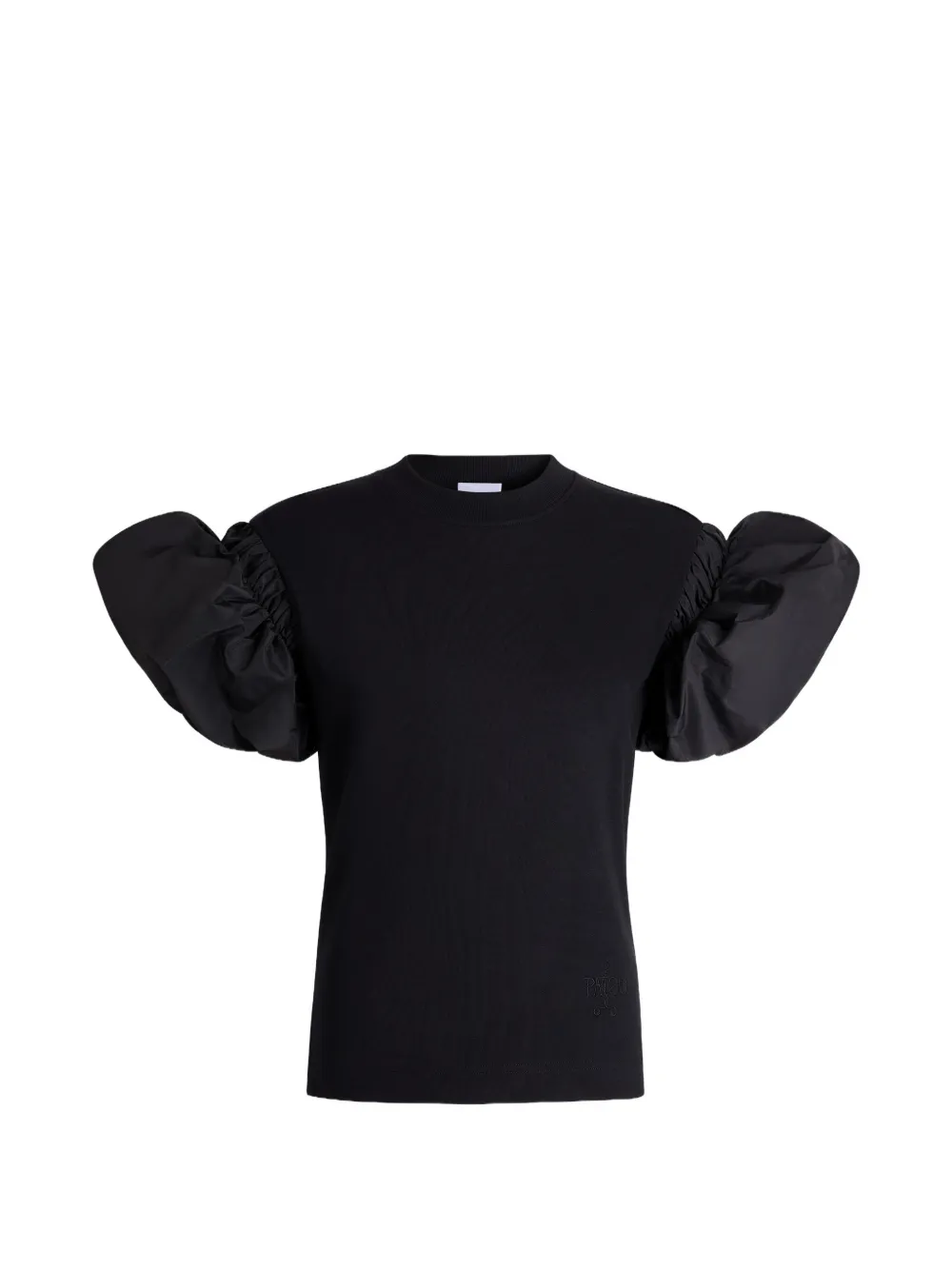 Patou T-shirt met faille mouwen Zwart