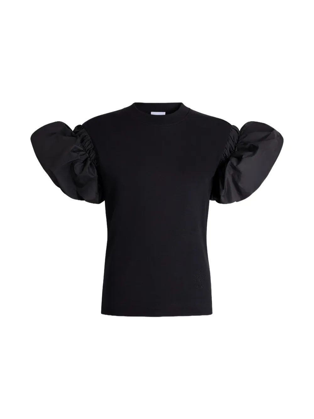 Patou faille-sleeve T-shirt - Nero