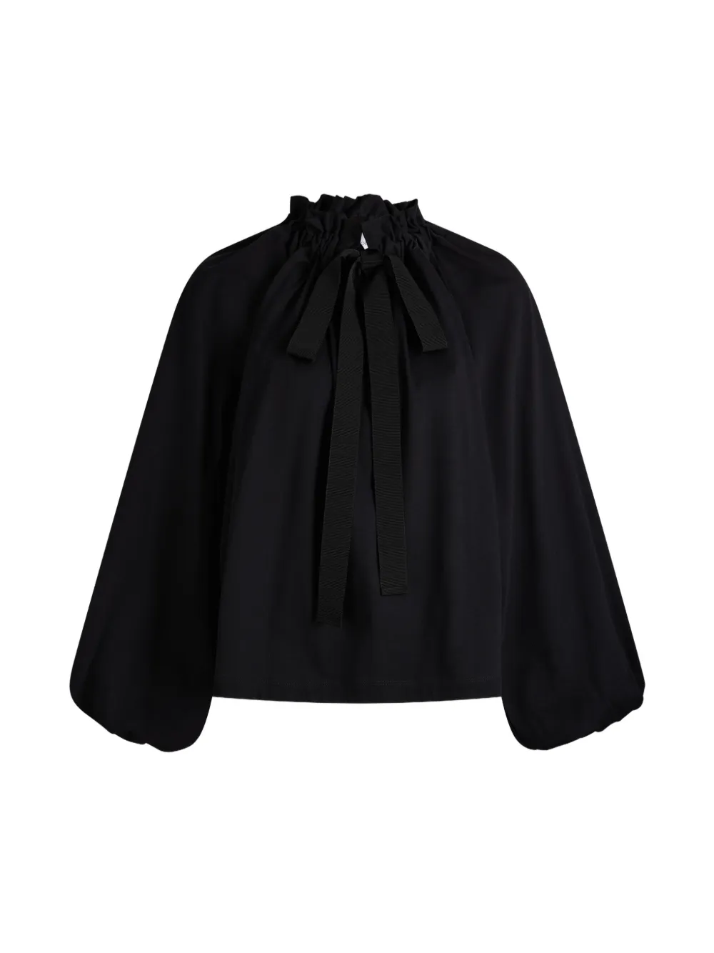 Patou Blusa con ruches - Nero