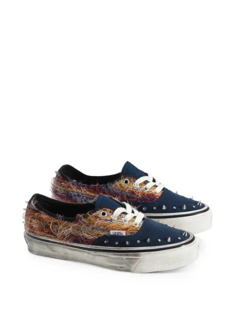 Vans Authentic studded fringed sneakers Blauw