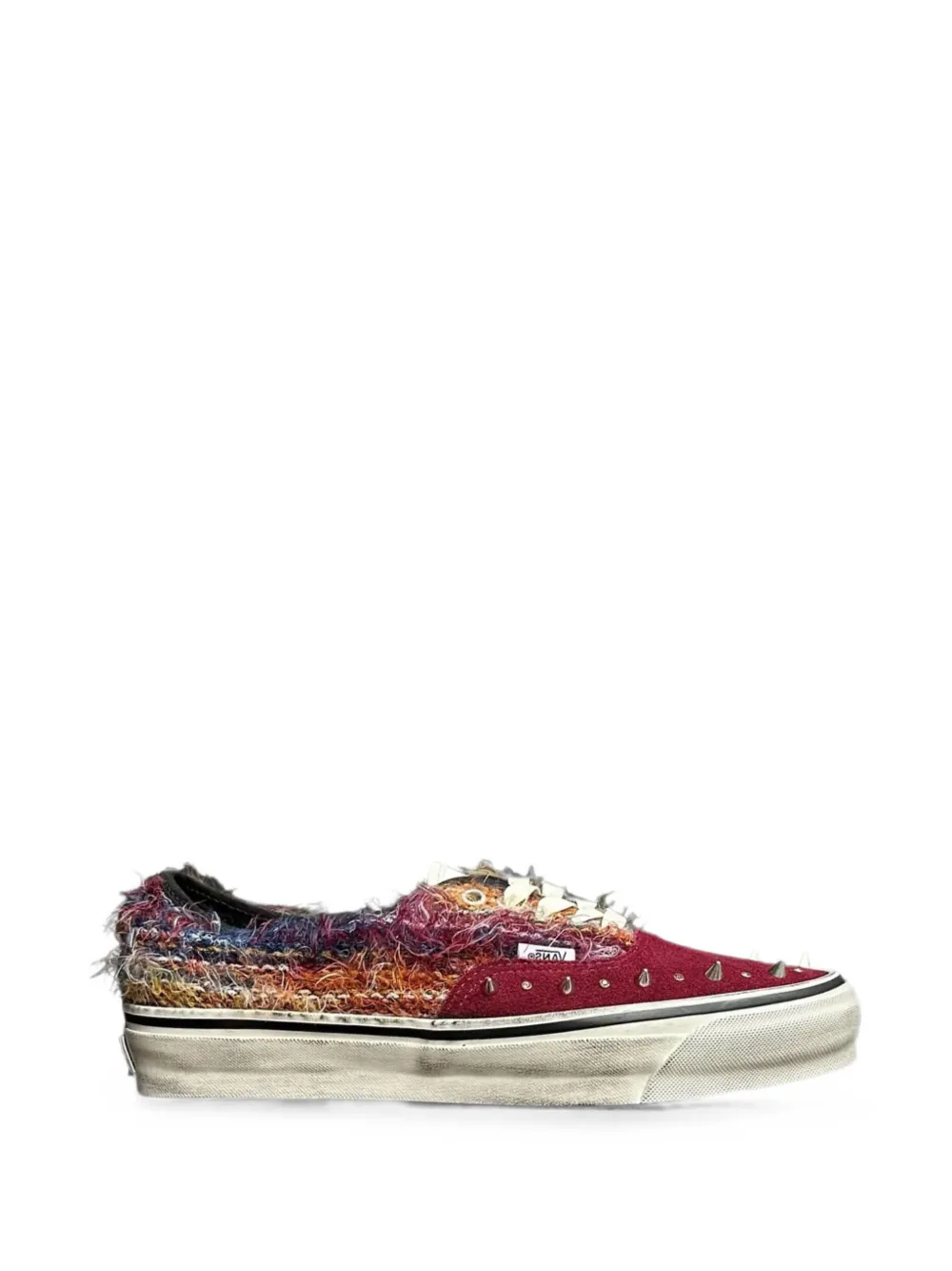 Vans Authentic studded fringed sneakers - Rosso