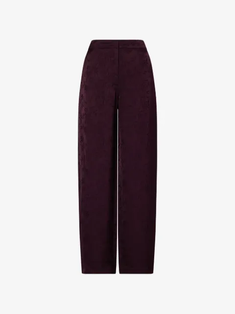 LIU JO pantalones balloon de satén en jacquard
