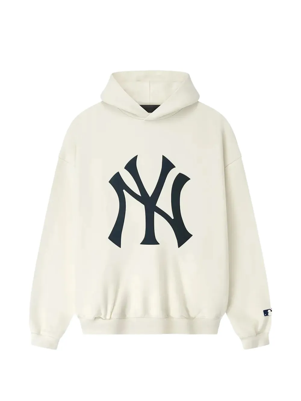 FEAR OF GOD ESSENTIALS x New York Yankees logo-print hoodie - Nude