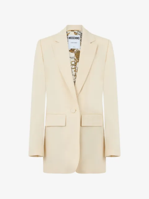 Moschino virgin wool single-breasted blazer