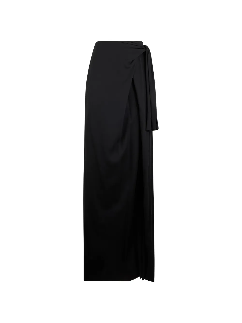 Alberta Ferretti draped wrap-style high-waisted skirt - Schwarz