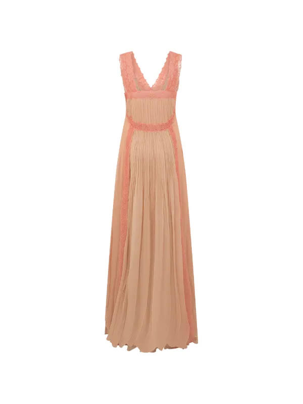 alberta ferretti evening dresses Lace evening dress with sequins
