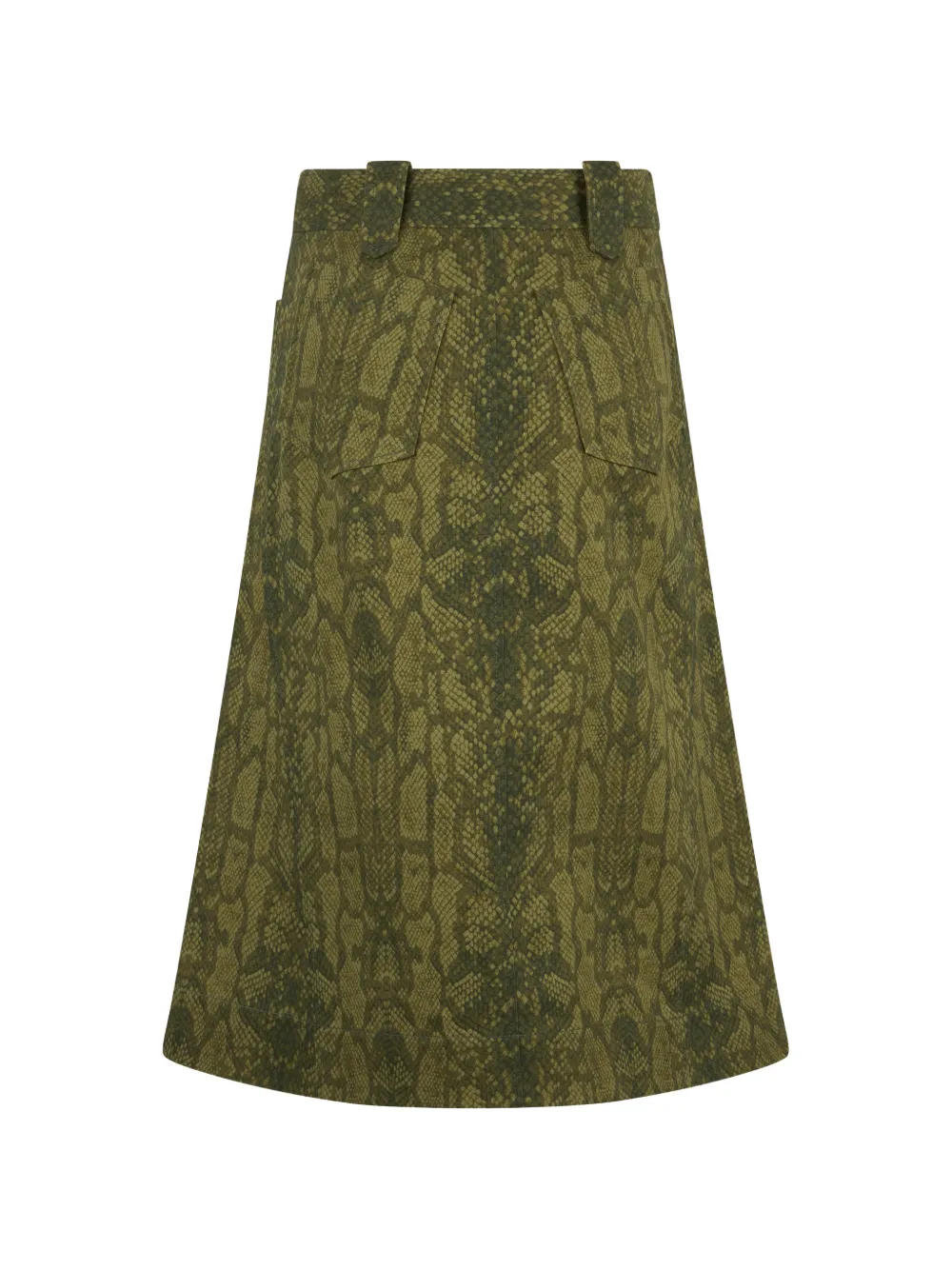 Alberta Ferretti Rok met slangenprint Groen