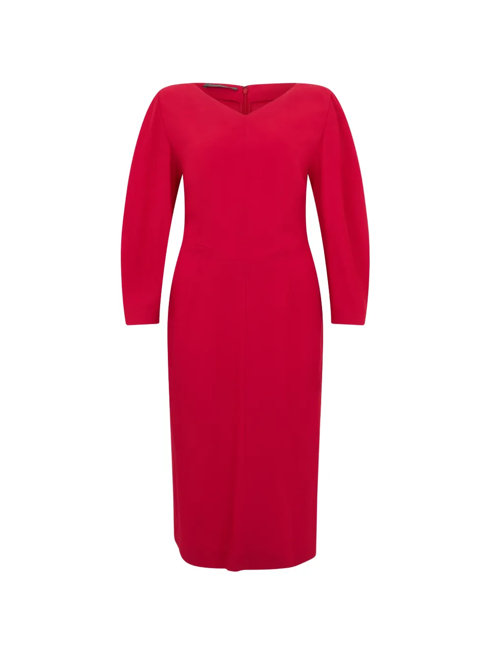 Alberta Ferretti V-neck midi dress - Rosso