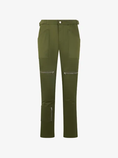 Moschino zip-detail straight-leg trousers