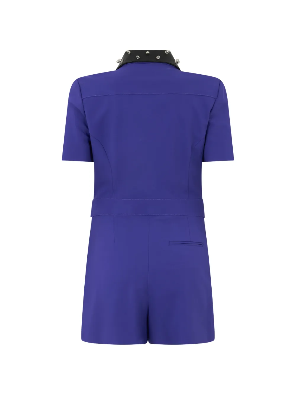 Moschino Playsuit verfraaid met studs en kraag Blauw