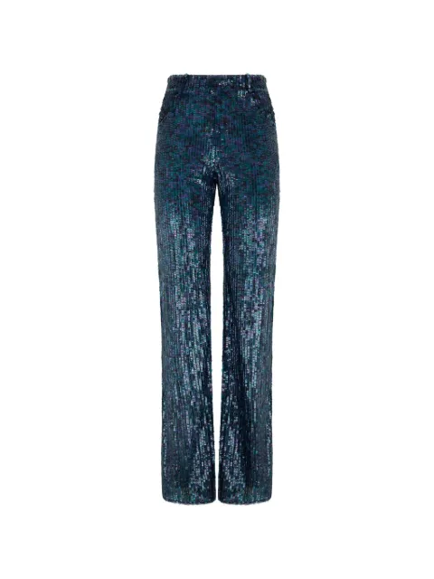 Alberta Ferretti pantalones bordados con lentejuelas