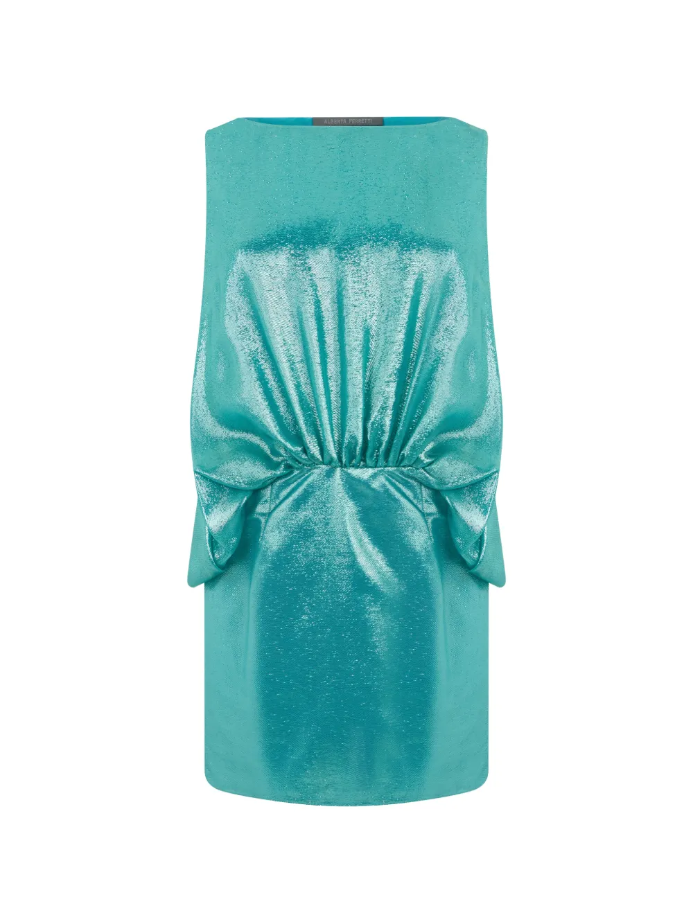 Alberta Ferretti ruched sleeveless mini dress - Blu