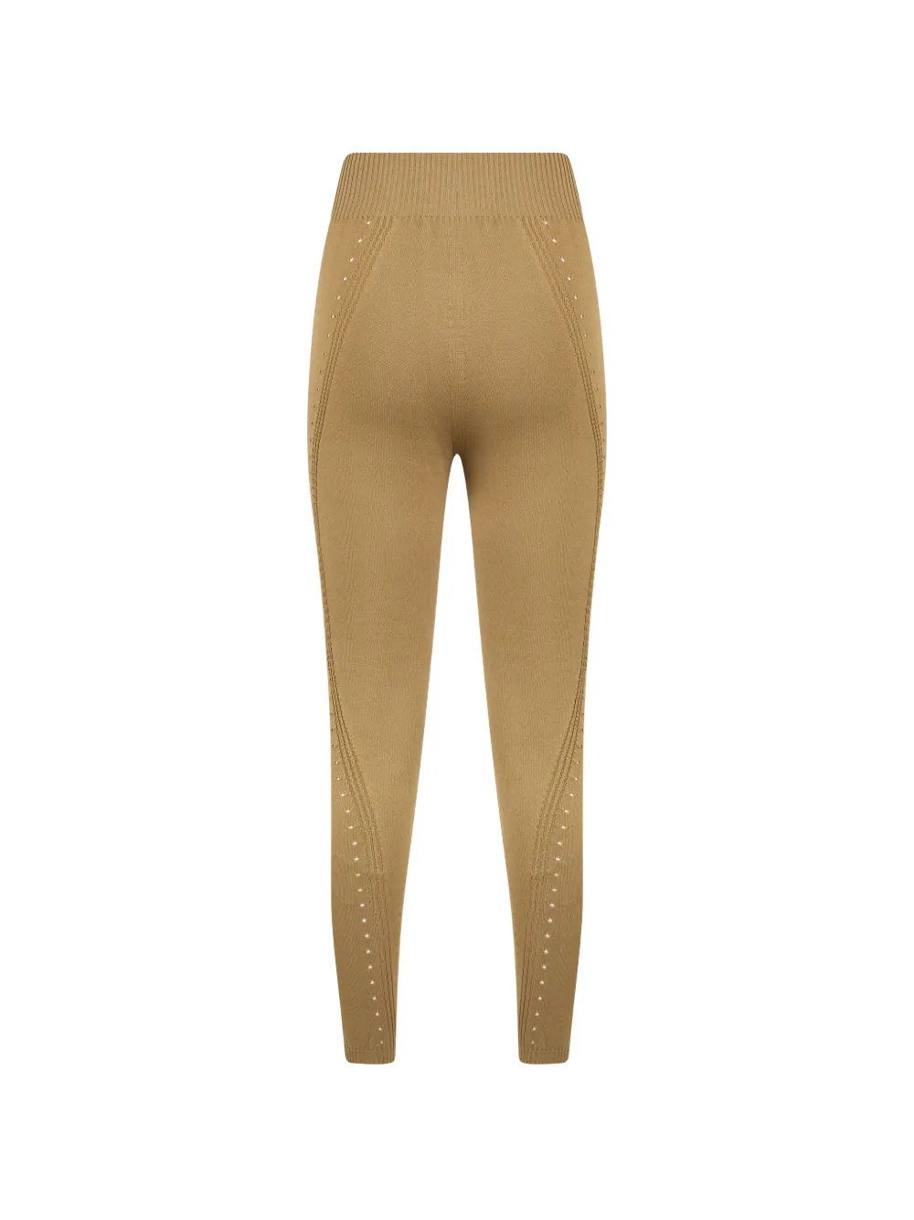 Alberta Ferretti Geperforeerde high waist legging Beige