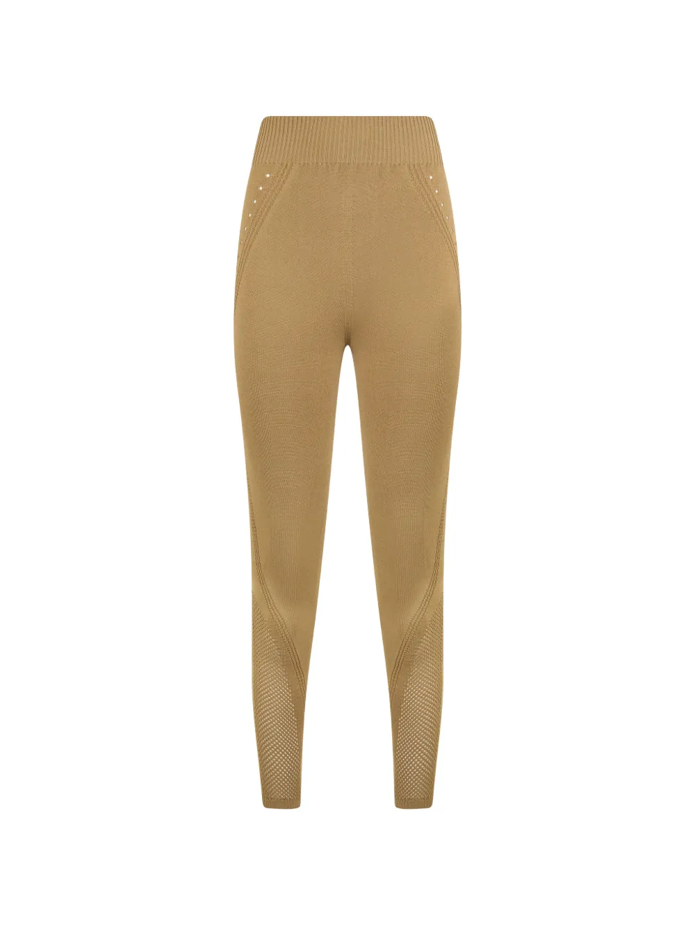 Alberta Ferretti perforated high-waisted leggings - Toni neutri