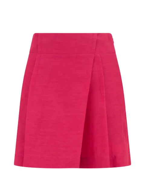 Alberta Ferretti skorts con diseño cruzado y pliegues