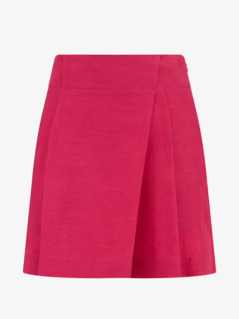 Alberta Ferretti wrap-design pleated skorts
