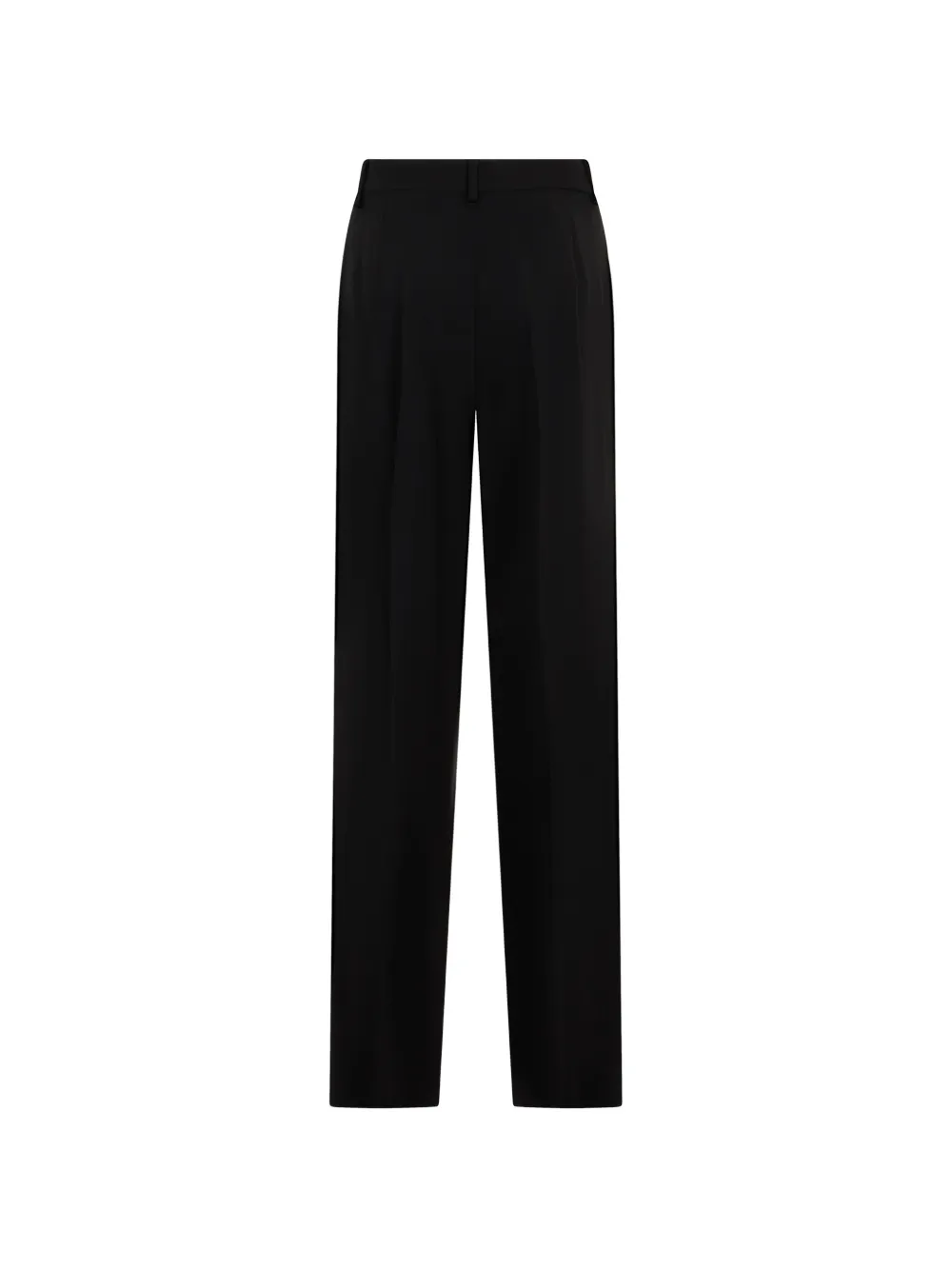 Alberta Ferretti High waist straight broek Zwart