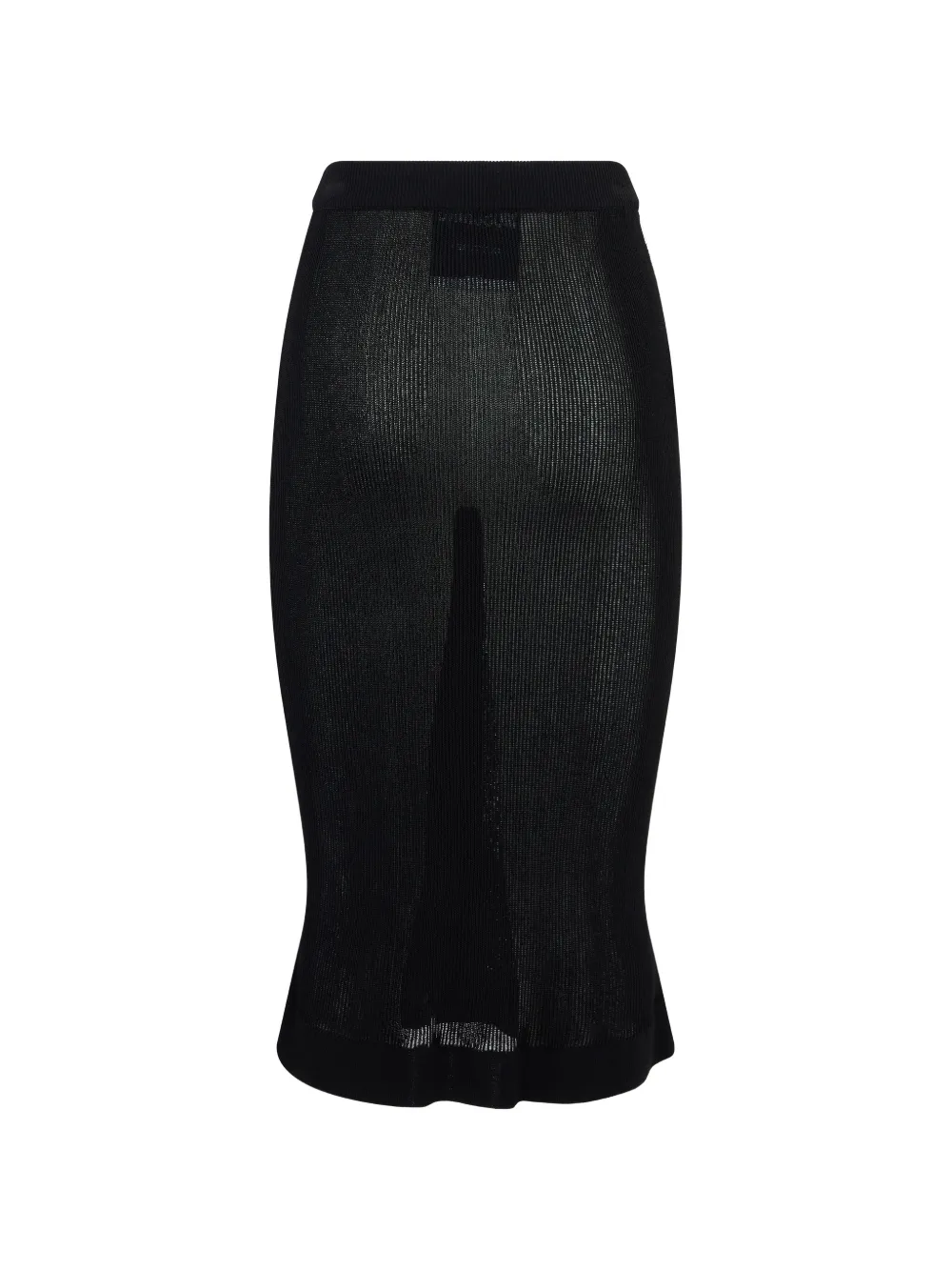 Moschino Geribbelde maxi-rok met knopen Zwart