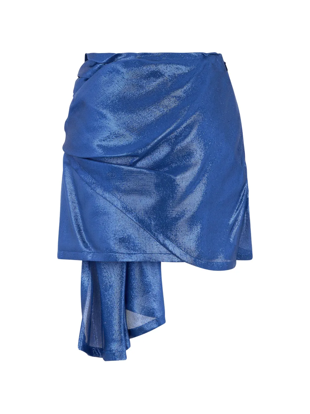 Alberta Ferretti Gedrapeerde mini-rok Blauw
