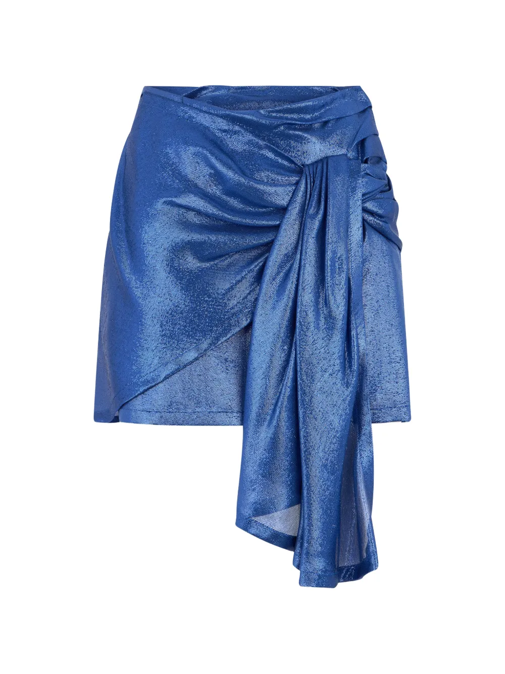 Alberta Ferretti draped mini skirt - Blu