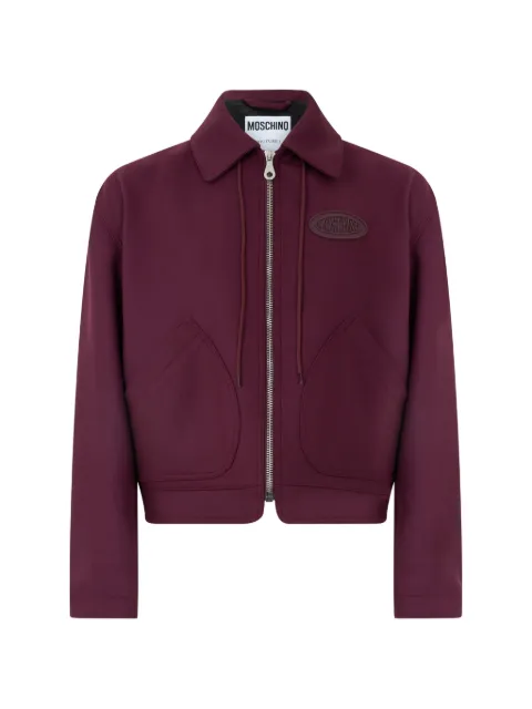 Moschino cropped zip-up jacket