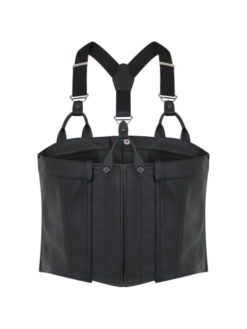Moschino corset-style leather jacket