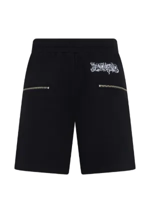 MM6 Maison Margiela パッチディテール ショートパンツ | ブラック