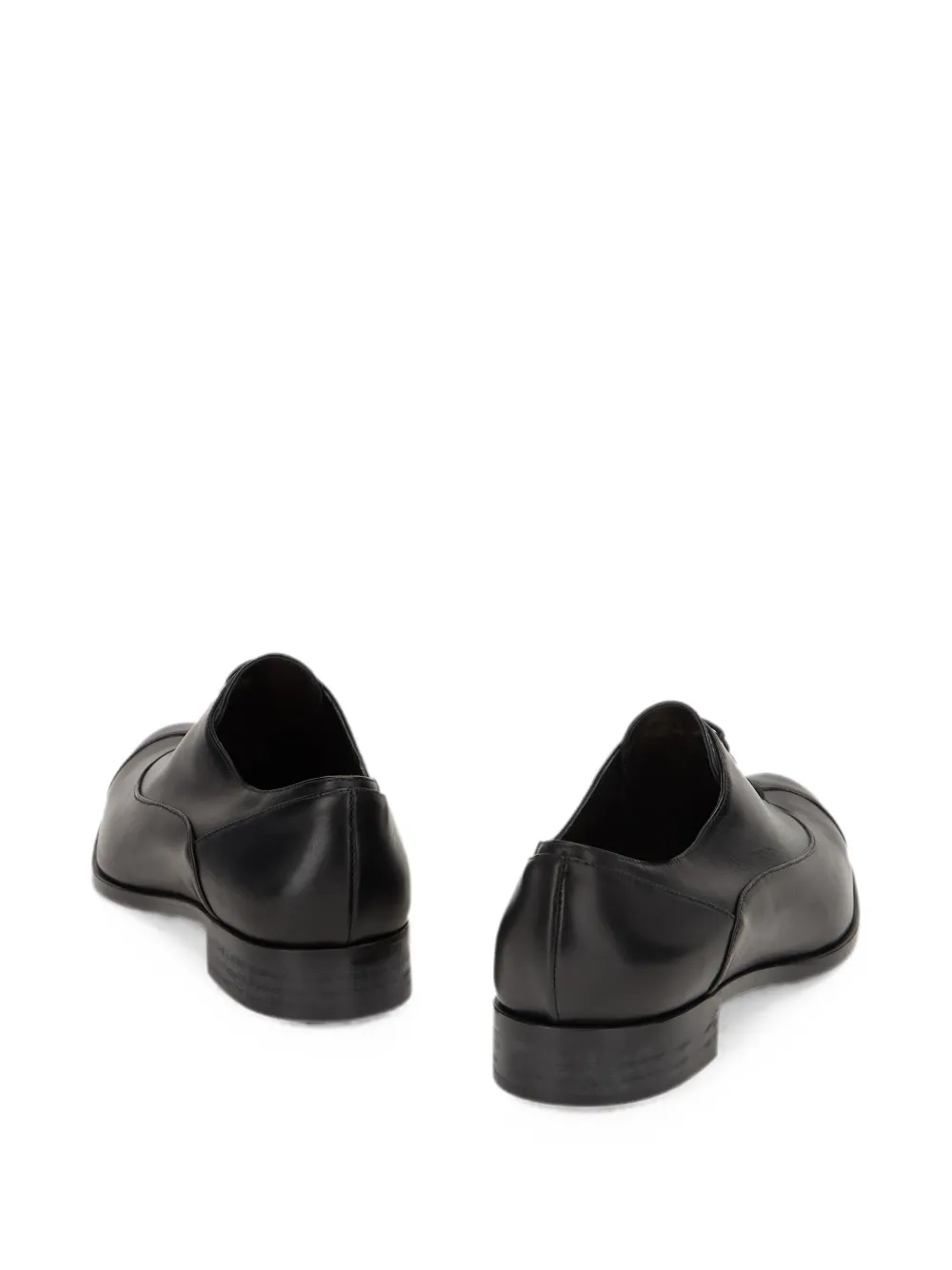 Moschino leather oxford shoes Zwart