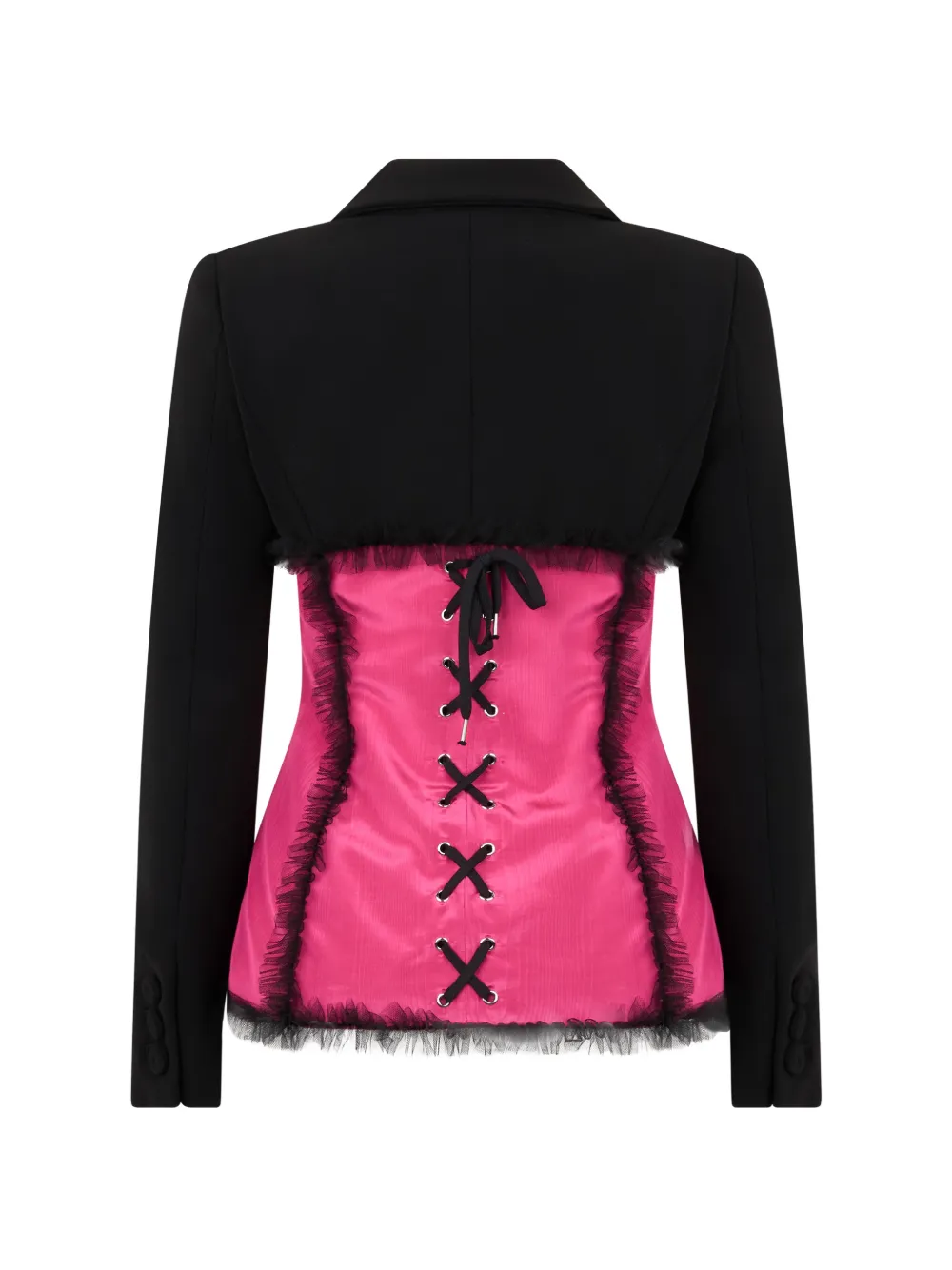 Moschino Getailleerd jack in korset-stijl Zwart