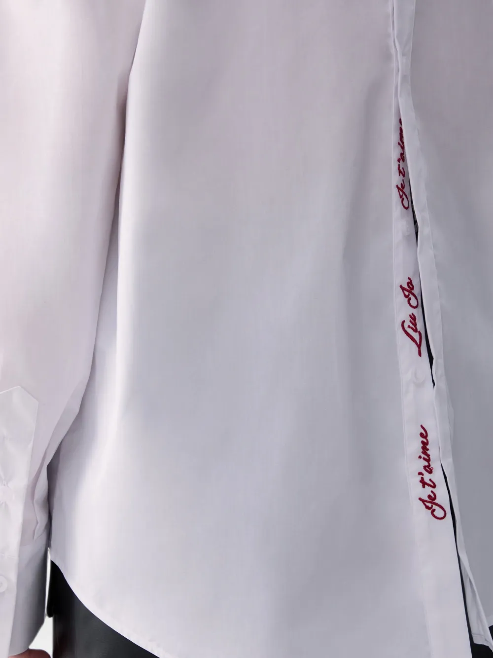 LIU JO Blouse met split aan de achterkant Wit