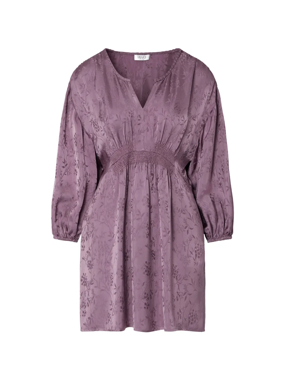 LIU JO short dress in jacquard satin - Rosa