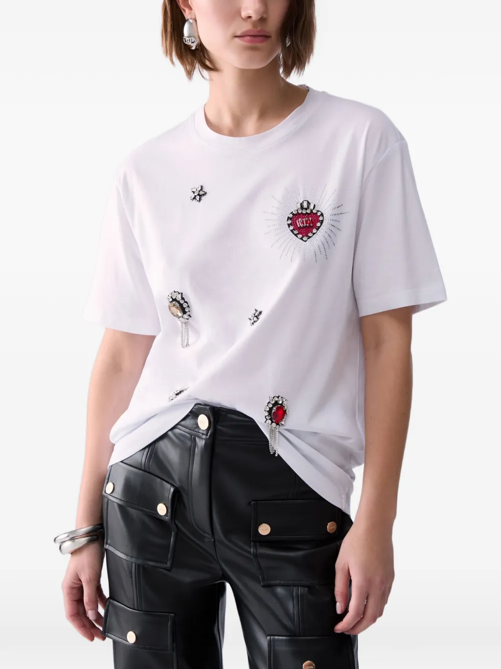 LIU JO T-shirt met borduurwerk Wit