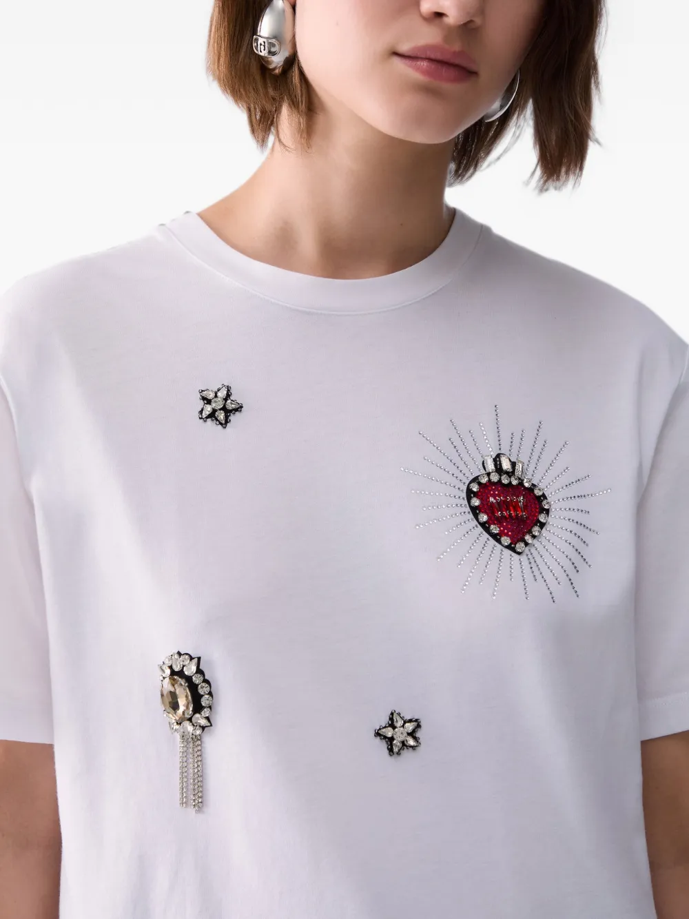 LIU JO T-shirt met borduurwerk Wit