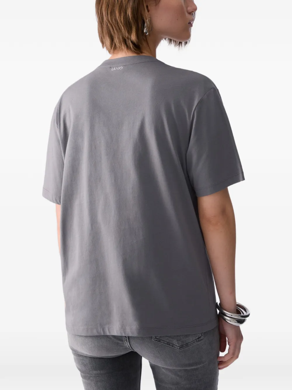 LIU JO T-shirt met borduurwerk Grijs