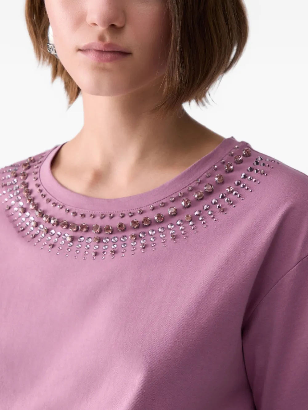 LIU JO T-shirt met borduurwerk Roze