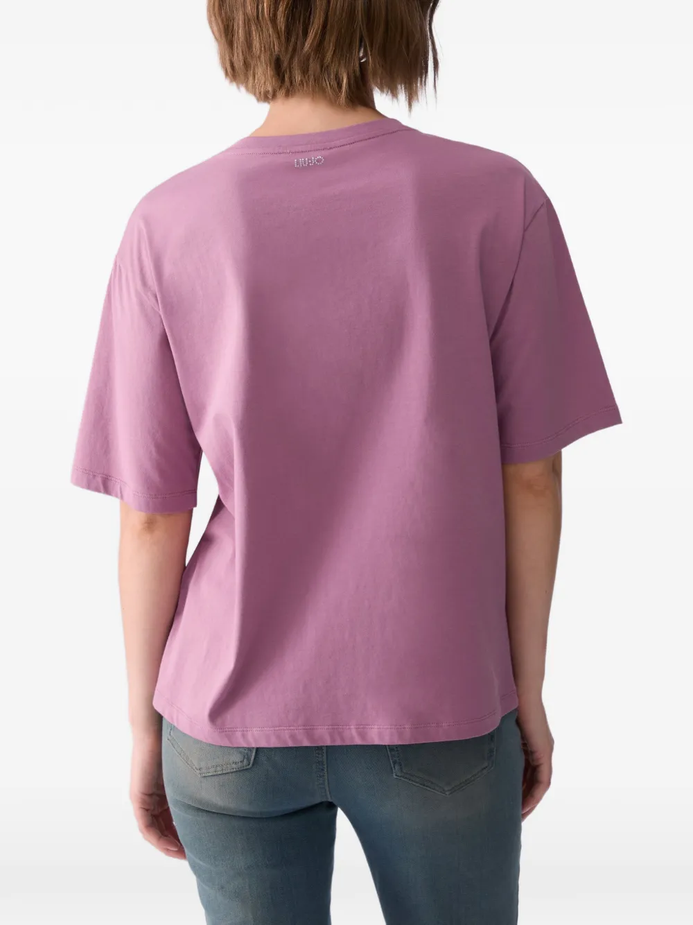 LIU JO T-shirt met borduurwerk Roze