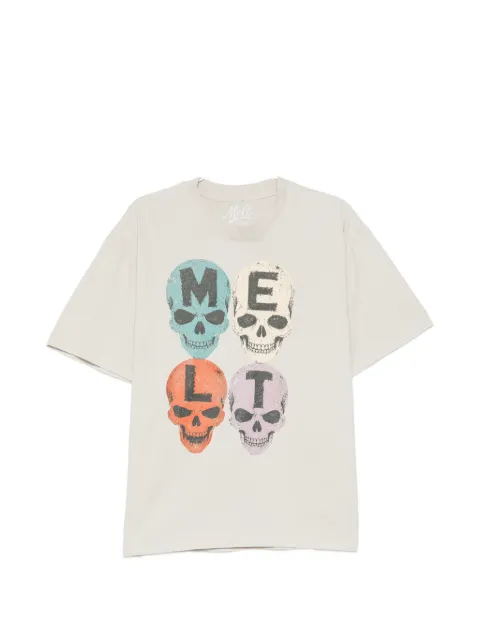 Melt skull-print T-shirt