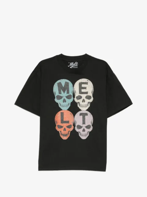 Melt skull-print T-shirt