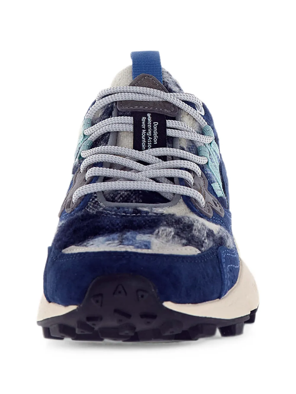 FLOWER MOUNTAIN KIDS Yamano 3 panelled lace-up sneakers Blauw